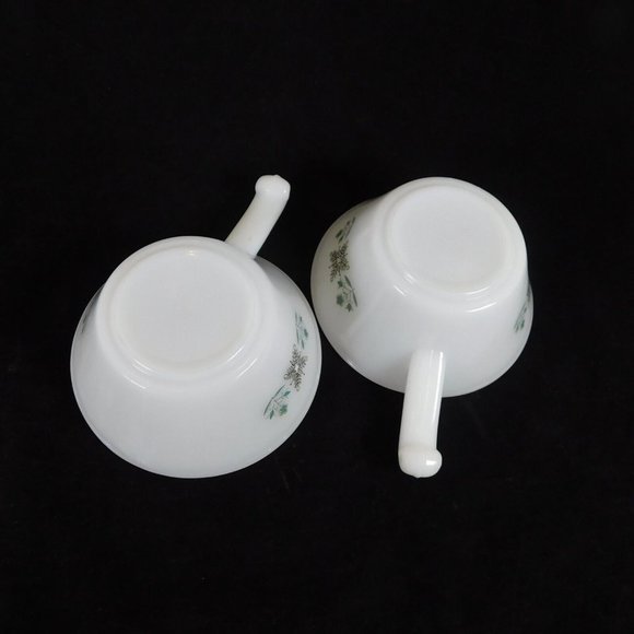 Set of 2 Anchor Hocking Fire King Meadow Green Individual Handled Casserole Dish - Picture 11 of 12